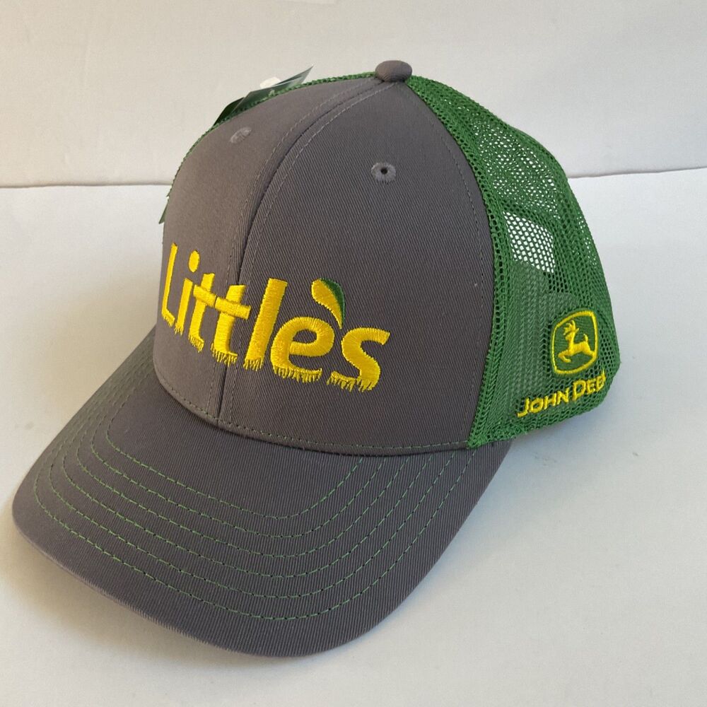 John Deere Snapback Hat Mesh Little’s Pennsylvania Dealer Cap Gray Green Yellow